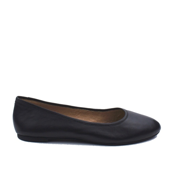 New MADEWELL The Reid Ballet Flat in Black Leather - Picture 3 of 6